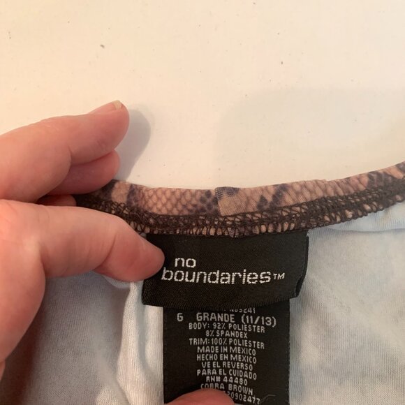 No Boundaries animal print halter dress size L juniors - Picture 8 of 9